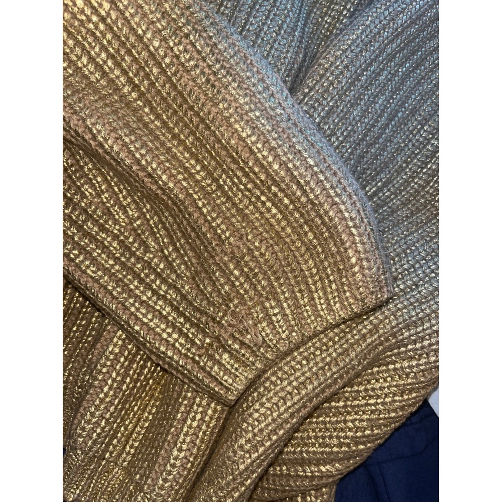 Kika Vargas x Target Metallic Gold‎ Back Tie Limited Edition Sweater Women's | L - Picture 12 of 15